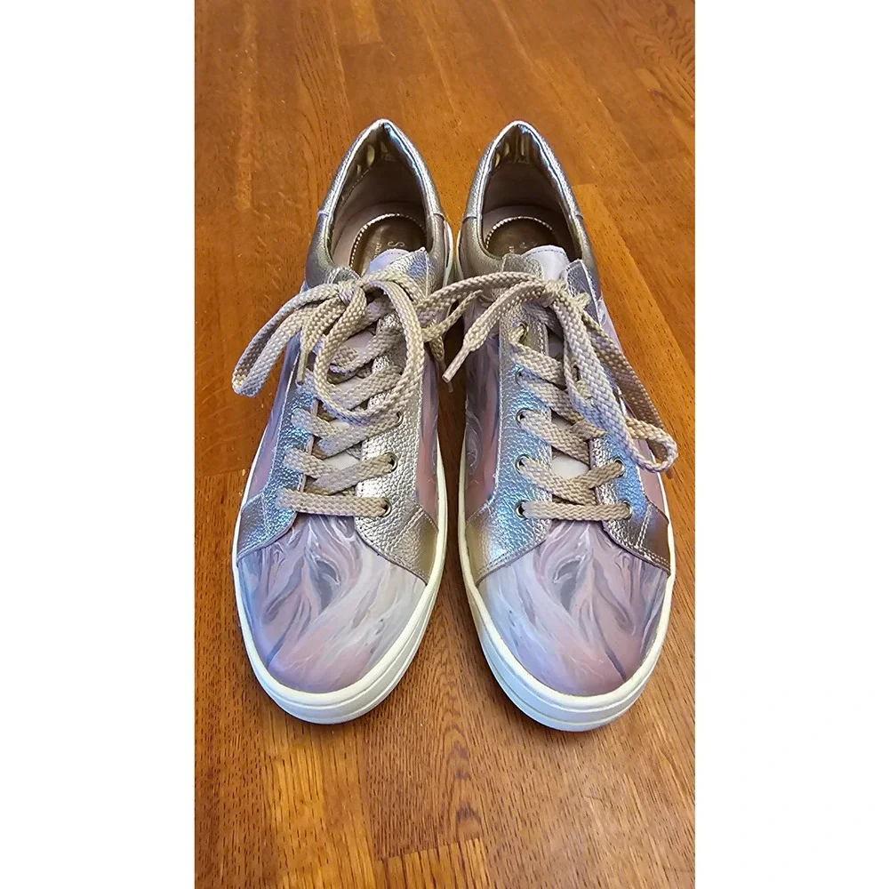 Steven‎ by Steve Madden marbled metallic shoes size 11 NEW